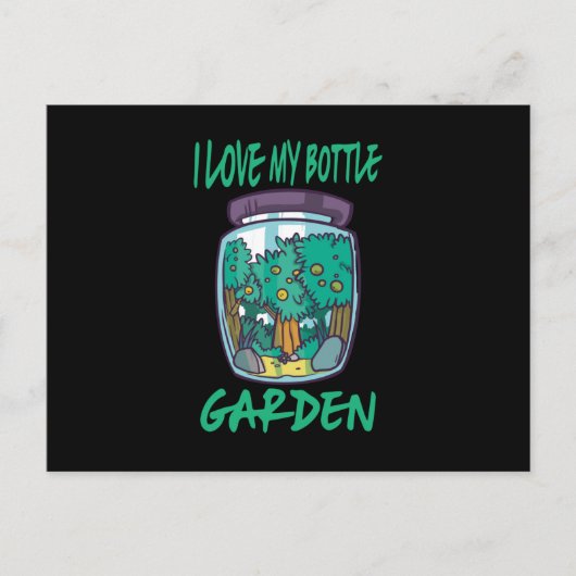 Garden - Ik hou van mijn botteltuin Briefkaart (Voorkant)