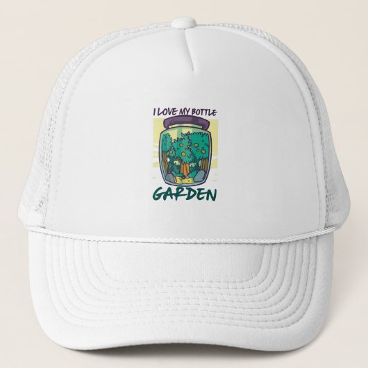 Garden - Ik hou van mijn botteltuin Trucker Pet (Voorkant)