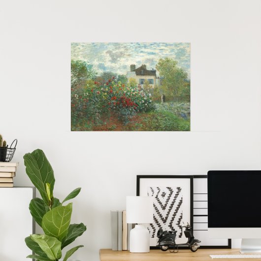 Garden in Argentinië - Claude Monet Fine Art Poster (Thuiskantoor)