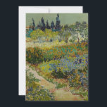 Garden in Arles door Vincent Van Gogh<br><div class="desc">De tuin in Arles door Vincent Van Gogh, olie op canvas 1888, is een landschapsschilderij van een kleine voetpad door een besproeiende tuin van bloembedden onder een zonnige hemel, met fruitbomen, struikgewas, cypersen en landelijke Franse gebouwen op de achtergrond. Met gevarieerde penseelstreken die de vorm, de groei en de beweging...</div>
