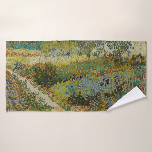 Garden in Arles door Vincent Van Gogh Badhanddoek (Badhanddoek)