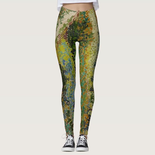 Garden in Arles door Vincent Van Gogh Leggings (Voorkant)