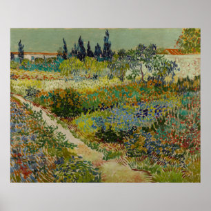 Garden in Arles door Vincent Van Gogh Poster