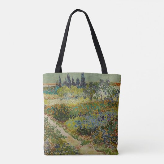 Garden in Arles door Vincent Van Gogh Tote Bag (Achterkant)