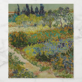 Garden in Arles door Vincent Van Gogh Wijn Etiket (Enkel label)