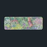 Garden in Giverny door Claude Monet Etiket<br><div class="desc">Claude Monet - Garden in Giverny. Prachtige indrukwekkende schilderij van een tuin in Giverny door Claude Monet.</div>