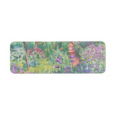 Garden in Giverny door Claude Monet Etiket (Voorkant)
