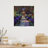 Garden in Giverny door Claude Monet Poster (Keuken)