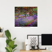 Garden in Giverny door Claude Monet Poster (Thuiskantoor)