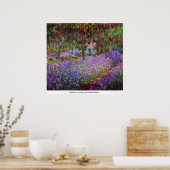 Garden in Giverny door Claude Monet Poster (Keuken)