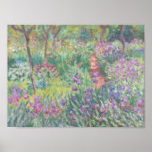 Garden in Giverny door Claude Monet Poster (Voorkant)