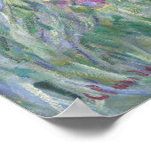 Garden in Giverny door Claude Monet Poster (Hoek)