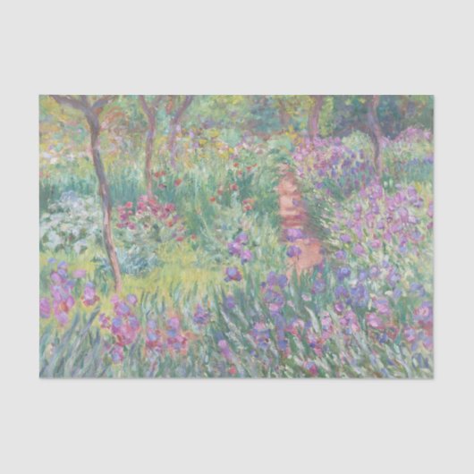 Garden in Giverny door Claude Monet Tissuepapier (Voorkant)