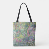 Garden in Giverny door Claude Monet Tote Bag (Achterkant)