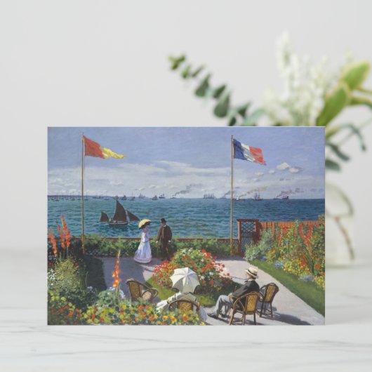 Garden in Sainte-Adresse | Claude Monet (Staand voorkant)