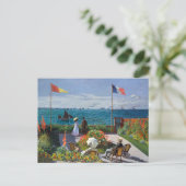 Garden in Sainte-Adresse | Claude Monet Briefkaart (Staand voorkant)