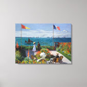 Garden in Sainte-Adresse | Claude Monet Canvas Afdruk (Voorkant)