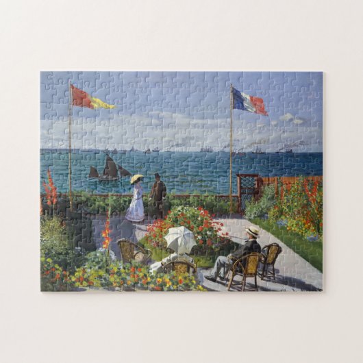 Garden in Sainte-Adresse | Claude Monet Legpuzzel (Horizontaal)