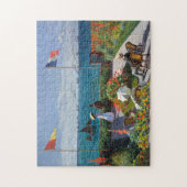 Garden in Sainte-Adresse | Claude Monet Legpuzzel (Verticaal)