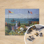 Garden in Sainte-Adresse | Claude Monet Legpuzzel<br><div class="desc">Garden in Sainte-Adresse,  of Jardin à Sainte-Adresse (1867) door de Franse impressionistische kunstenaar Claude Monet. Het schilderij toont een zonnebrandplaats van hedendaagse vrijetijdsbesteding in Monet's zee-oevers van Sainte-Adresse. Gebruik de ontwerphulpmiddelen om douanetekst toe te voegen of het afbeelding te personaliseren.</div>