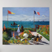 Garden in Sainte-Adresse | Claude Monet Poster (Voorkant)
