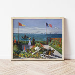 Garden in Sainte-Adresse | Claude Monet Poster<br><div class="desc">Garden in Sainte-Adresse,  of Jardin à Sainte-Adresse (1867) door de Franse impressionistische kunstenaar Claude Monet. Het schilderij toont een zonnebrandplaats van hedendaagse vrijetijdsbesteding in Monet's zee-oevers van Sainte-Adresse. Gebruik de ontwerphulpmiddelen om douanetekst toe te voegen of het afbeelding te personaliseren.</div>