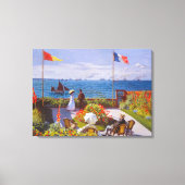 Garden in Sainte Adresse door Claude Monet Canvas Afdruk (Voorkant)