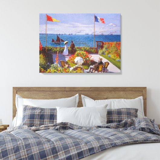 Garden in Sainte Adresse door Claude Monet Canvas Afdruk (Insitu (Slaapkamer))
