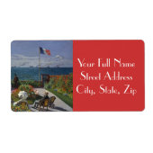 Garden in Sainte-Adresse door Claude Monet Etiket (Voorkant)