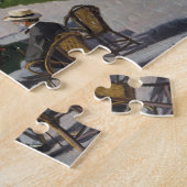 Garden in Sainte-Adresse door Claude Monet Legpuzzel (Zijkant)