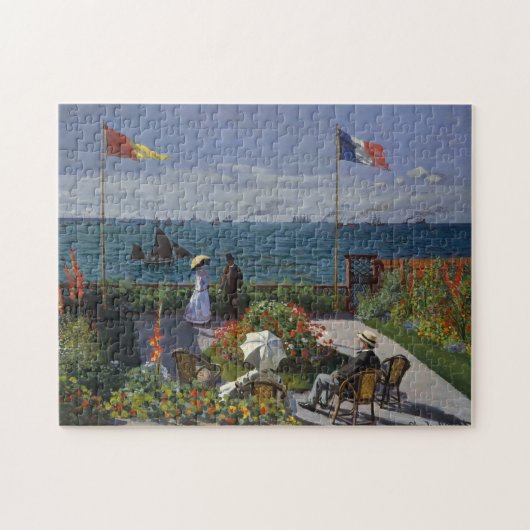 Garden in Sainte-Adresse door Claude Monet Legpuzzel (Horizontaal)