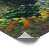 Garden in Sainte-Adresse door Claude Monet Poster (Hoek)