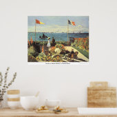 Garden in Sainte Adresse door Claude Monet Poster (Keuken)