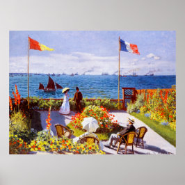 Garden in Sainte-Adresse door Claude Monet Poster
