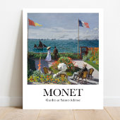 Garden in Sainte-Adresse door Claude Monet Poster