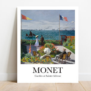 Garden in Sainte-Adresse door Claude Monet Poster