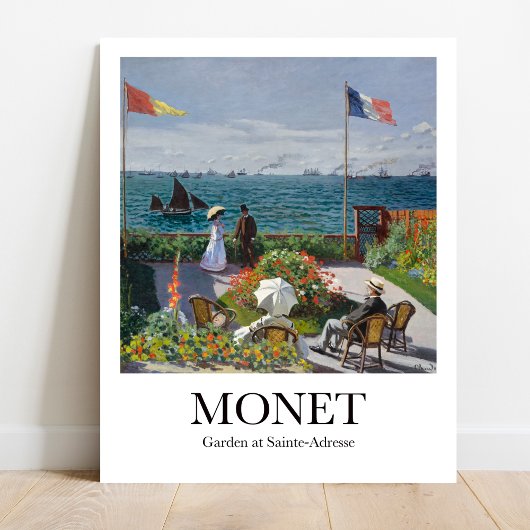 Garden in Sainte-Adresse door Claude Monet Poster