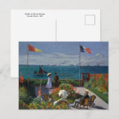 Garden in Sainte-Adresse door Monet Briefkaart (Voorkant / Achterkant)