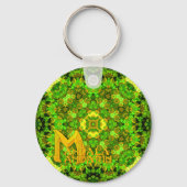"Garden Inlay" Mandala Mandarin Logo sleutelhanger (Voorkant)