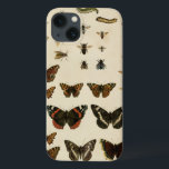 Garden Insects van Vision Studio Case-Mate iPhone Case<br><div class="desc">Dit stuk van Vision Studio is een droom van entomologen! De tuininsecten worden getrokken op een crèmeachtergrond,  met een mooi detail. Als je van insecten houdt,  is dit de afdruk voor je!</div>