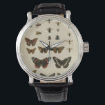 Garden Insects van Vision Studio Horloge<br><div class="desc">Dit stuk van Vision Studio is een droom van entomologen! De tuininsecten worden getrokken op een crèmeachtergrond,  met een mooi detail. Als je van insecten houdt,  is dit de afdruk voor je!</div>