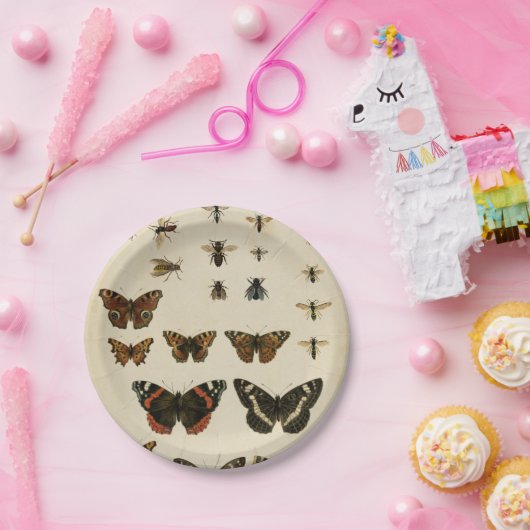 Garden Insects van Vision Studio Papieren Bordje (Feest)