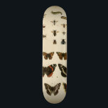 Garden Insects van Vision Studio Persoonlijk Skateboard<br><div class="desc">Dit stuk van Vision Studio is een droom van entomologen! De tuininsecten worden getrokken op een crèmeachtergrond, met een mooi detail. Als je van insecten houdt, is dit de afdruk voor je!</div>