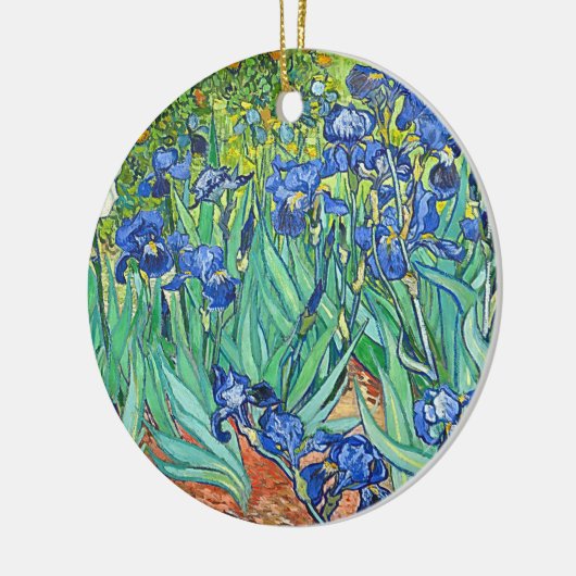 Garden Irises  Van Gogh Floral Painting Keramisch Ornament (Links)