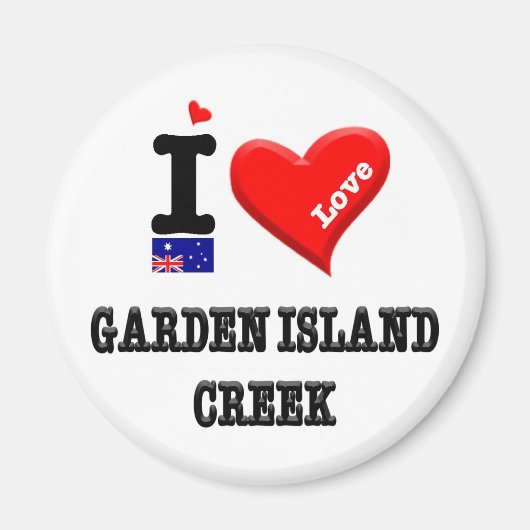 GARDEN ISLAND CREEK - I Love Magneet (Voorkant)