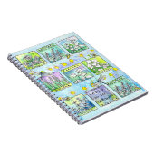 Garden Journal Basil Planten Dragonfly Bijen Kruid Notitieboek (Rechterzijde)