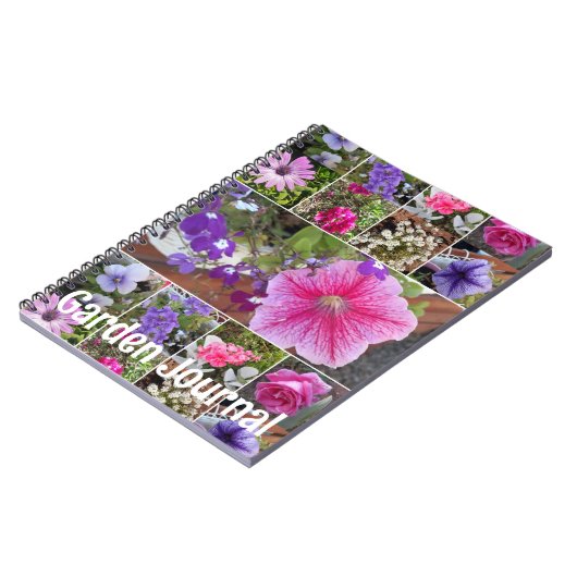 Garden Journal Pink Petunia  lente bloemen Notitieboek (Linkerzijde)