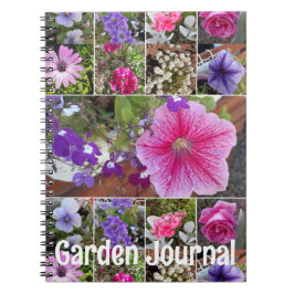 Garden Journal Pink Petunia  lente bloemen Notitieboek