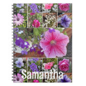 Garden Journal Pink Petunia Pretty Spring Flowers Notitieboek (Voorkant)