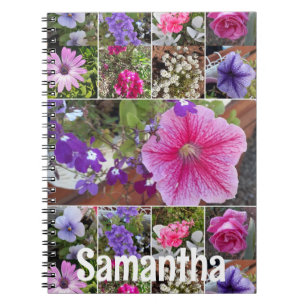 Garden Journal Pink Petunia Pretty Spring Flowers Notitieboek